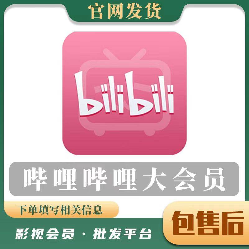 【人工代充】哔哩哔哩bilibili大会员12个月