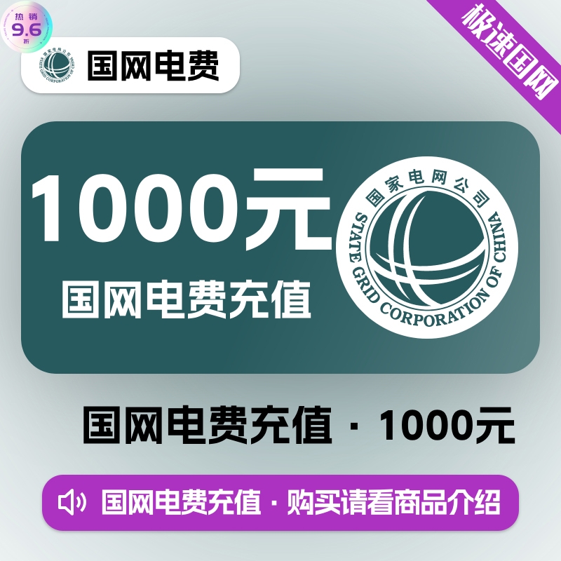 【国网】电费1000	
